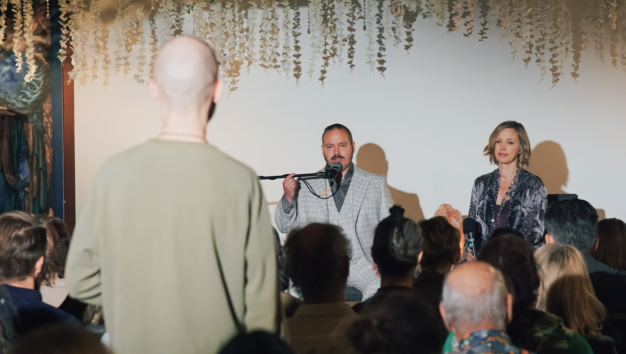 Matt and Joy Kahn teaching live at an event